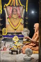 Jalabhisheka and Shodashopachar Puja at HH Shrimat Parijnanashram Swamiji III Sannidhi, Karla (2 March 2025)